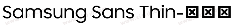Samsung Sans Thin字体转换 Samsung Sans Thin字体转换